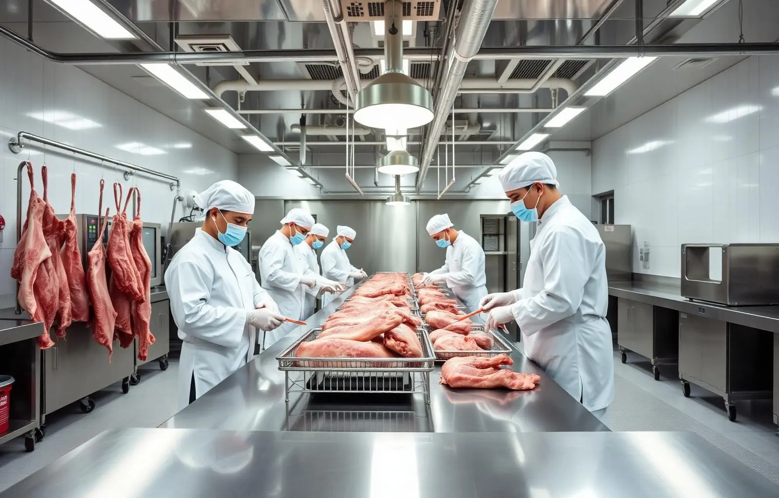 Mongolian halal meat processing facility with export quality controls